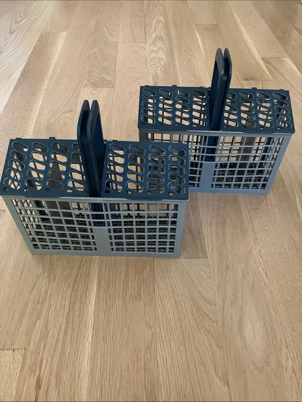 GE Dishwasher Gray Plastic Cutlery Caddy Baskets